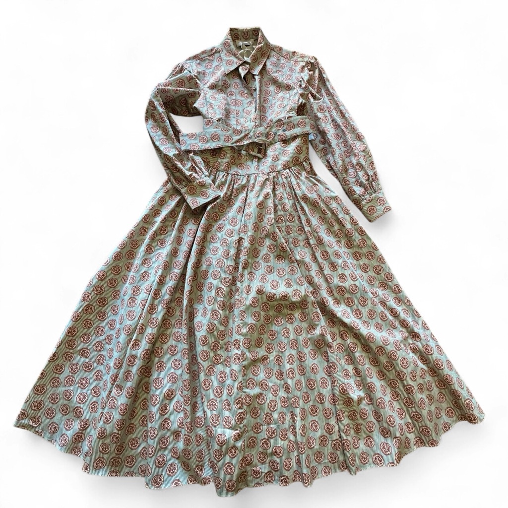 Hunter Bell Long Sleeve Floral Cotton Midi Dress